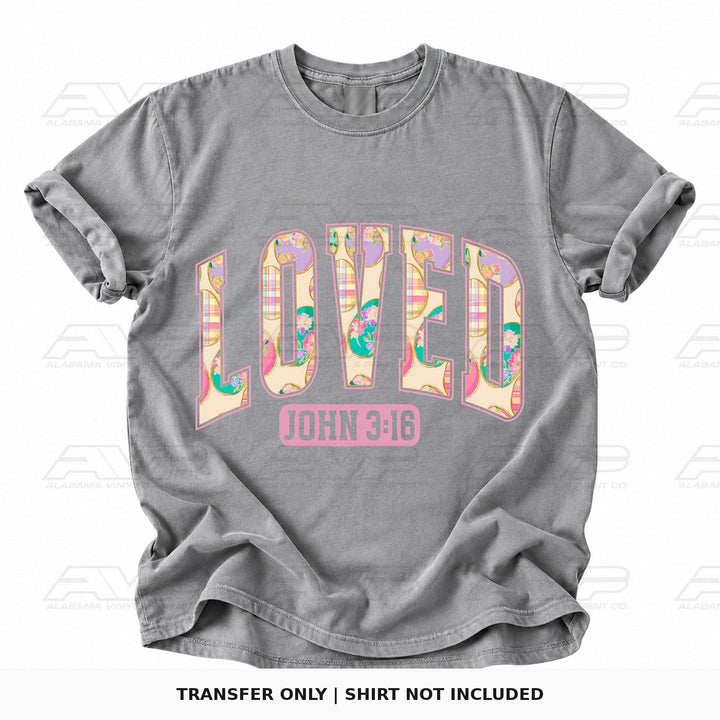 Loved John 3:16 Easter Alabama Vinyl