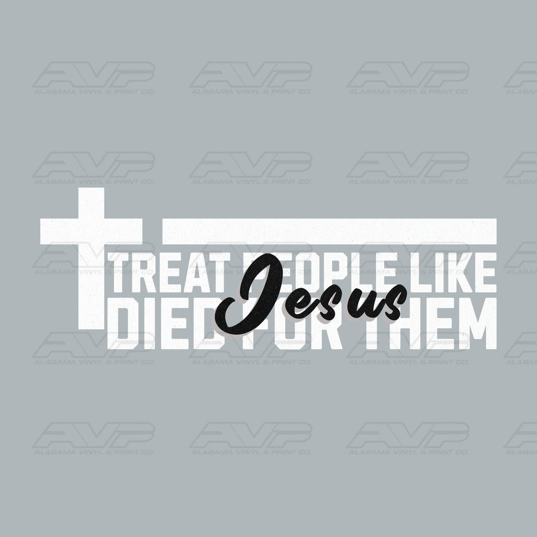 Treat People black and white Alabama Vinyl