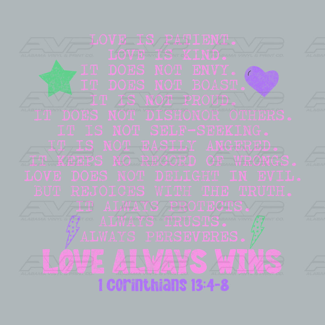Love Wins Color Alabama Vinyl