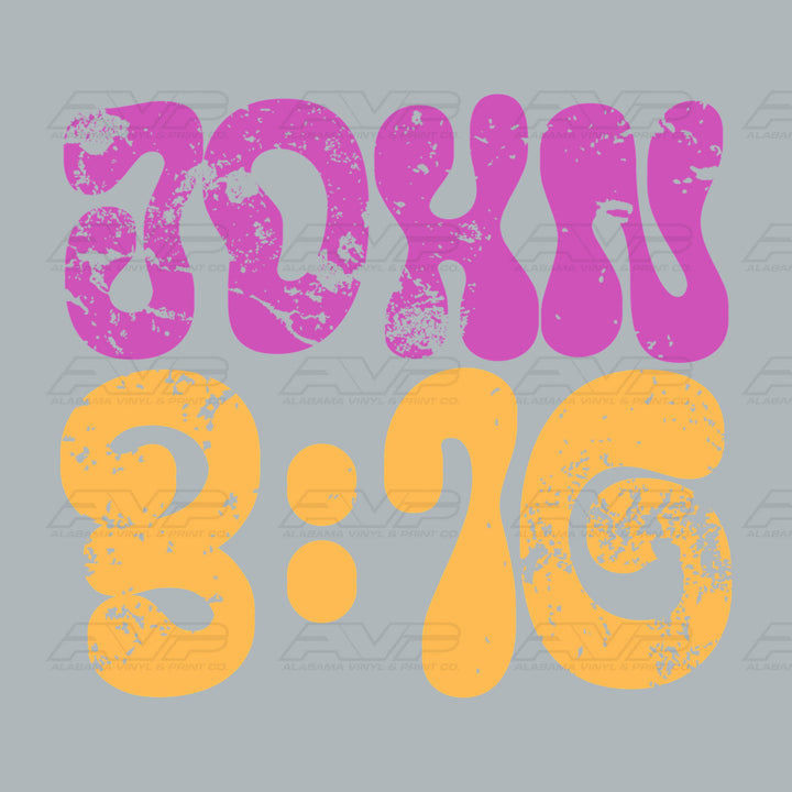 John 3:16 Pocket Alabama Vinyl