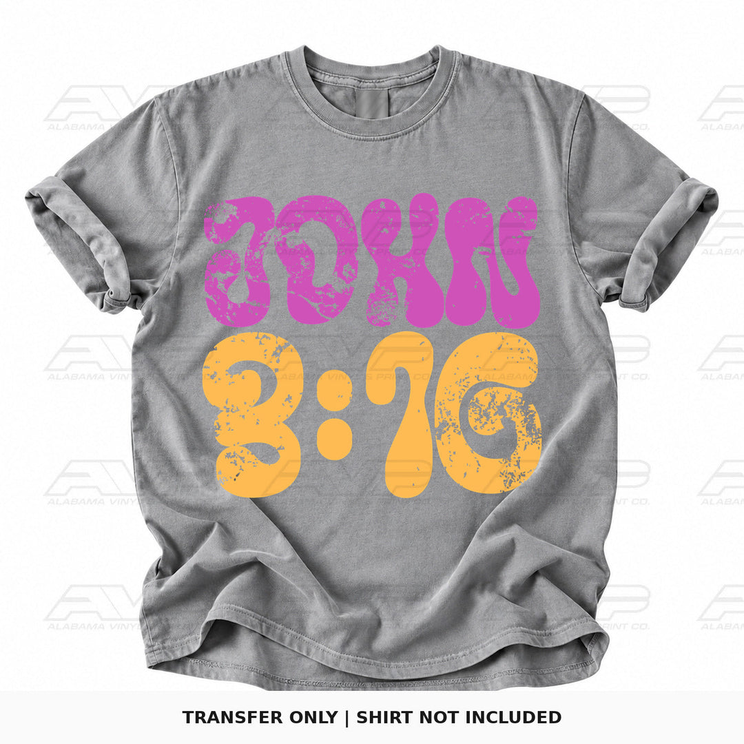 John 3:16 Pocket Alabama Vinyl