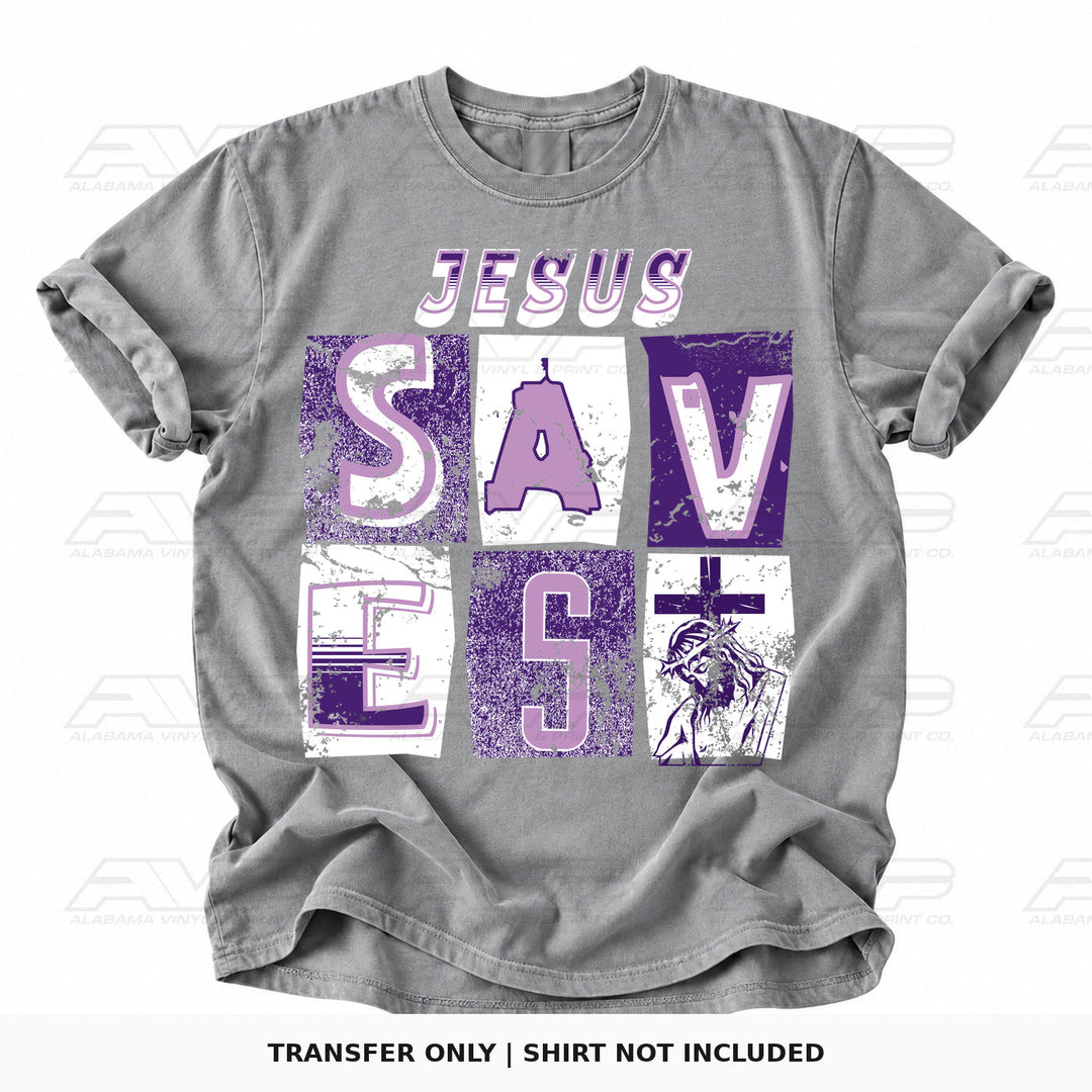 Jesus Saves Purple Alabama Vinyl