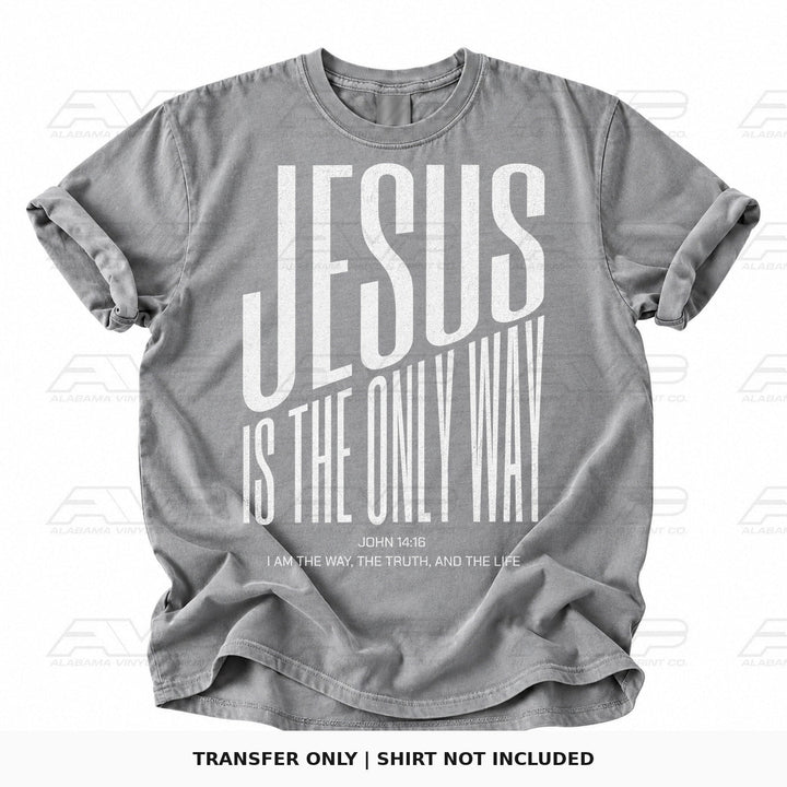 Jesus Is the Only Way White Alabama Vinyl