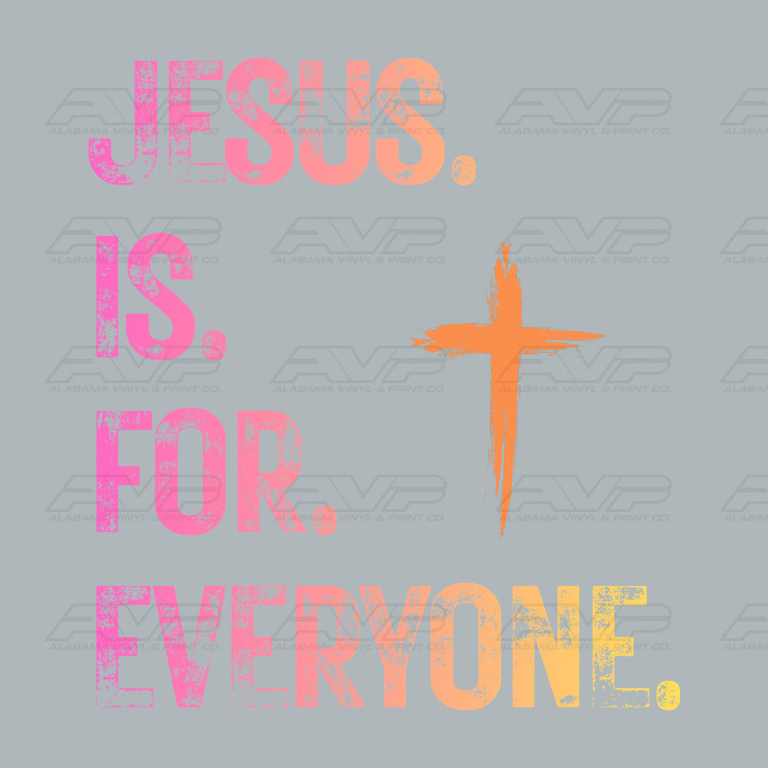 Jesus Is for Everyone Multicolor Alabama Vinyl
