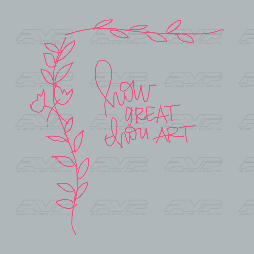 How Great Thou Art Vine Pink Alabama Vinyl