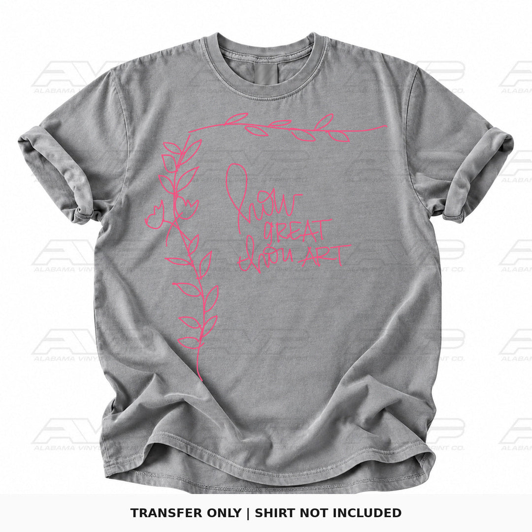 How Great Thou Art Vine Pink Alabama Vinyl
