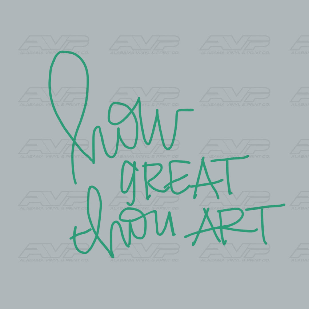How Great Thou Art Green Alabama Vinyl