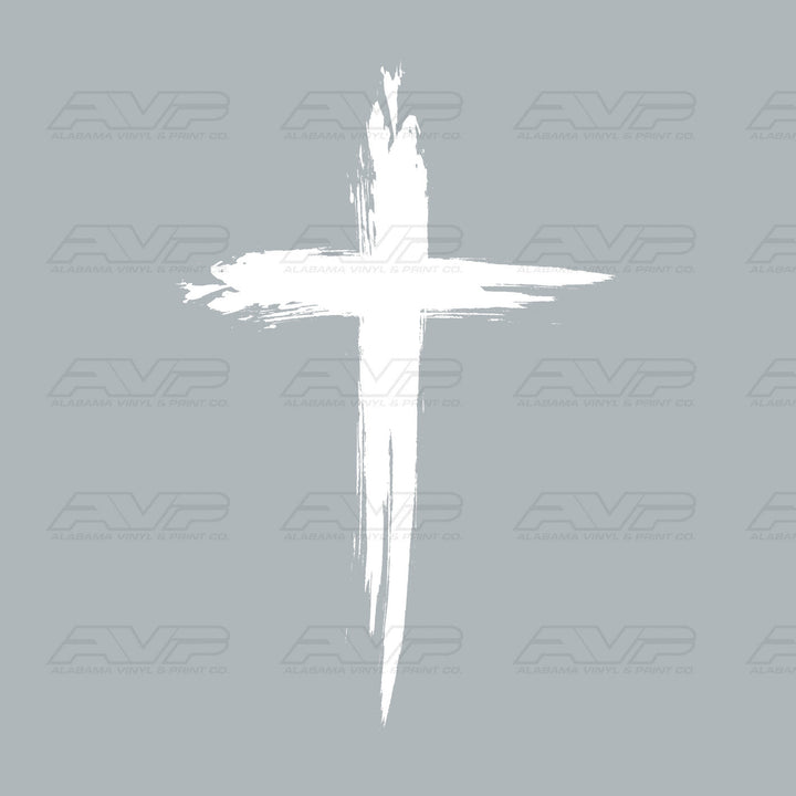 Cross White Alabama Vinyl
