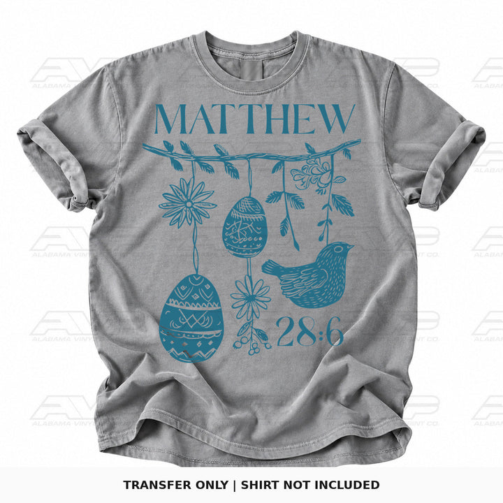Matthew 28:6 Easter Eggs Alabama Vinyl