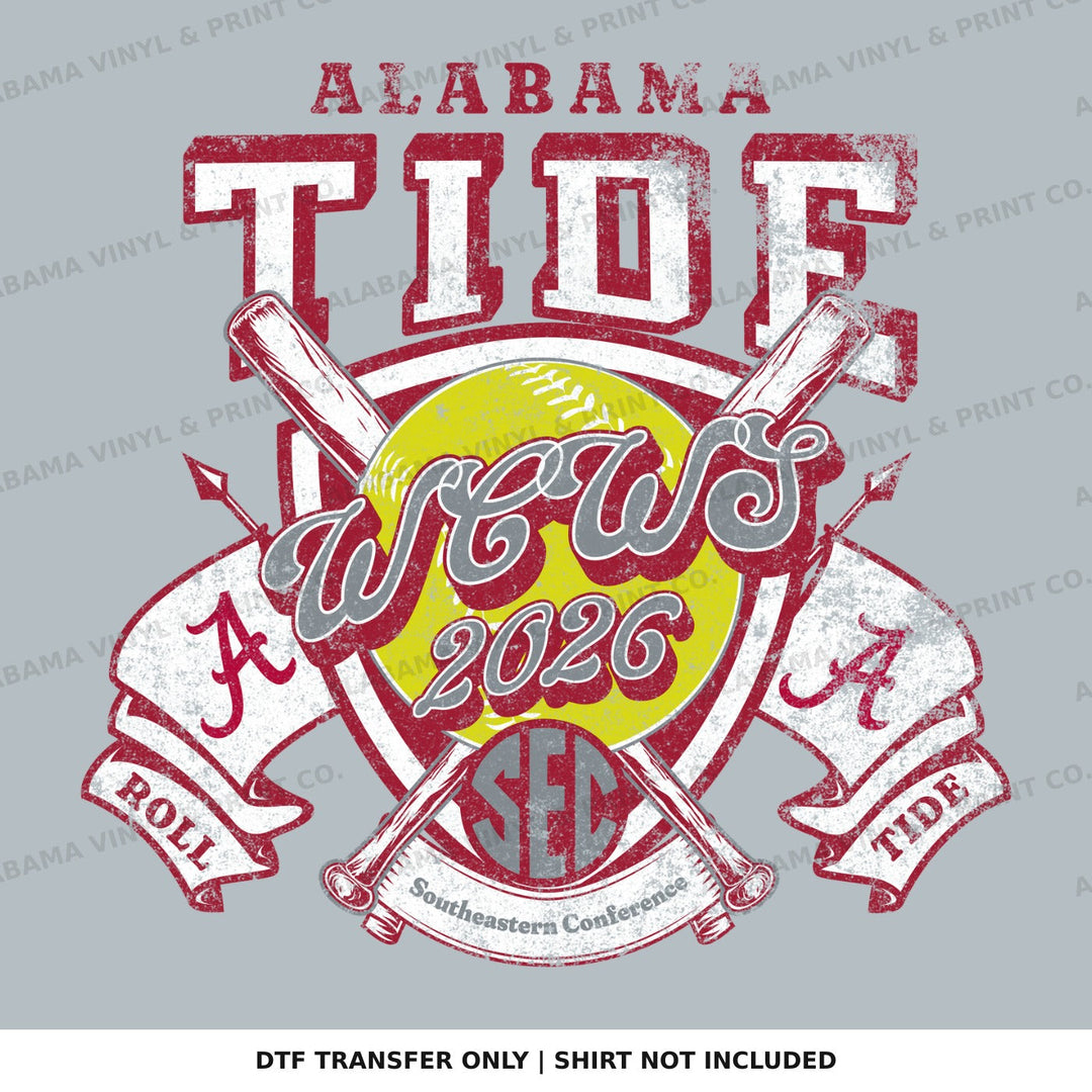 GG26 Alabama Tilde WCWS Softball Alabama Vinyl