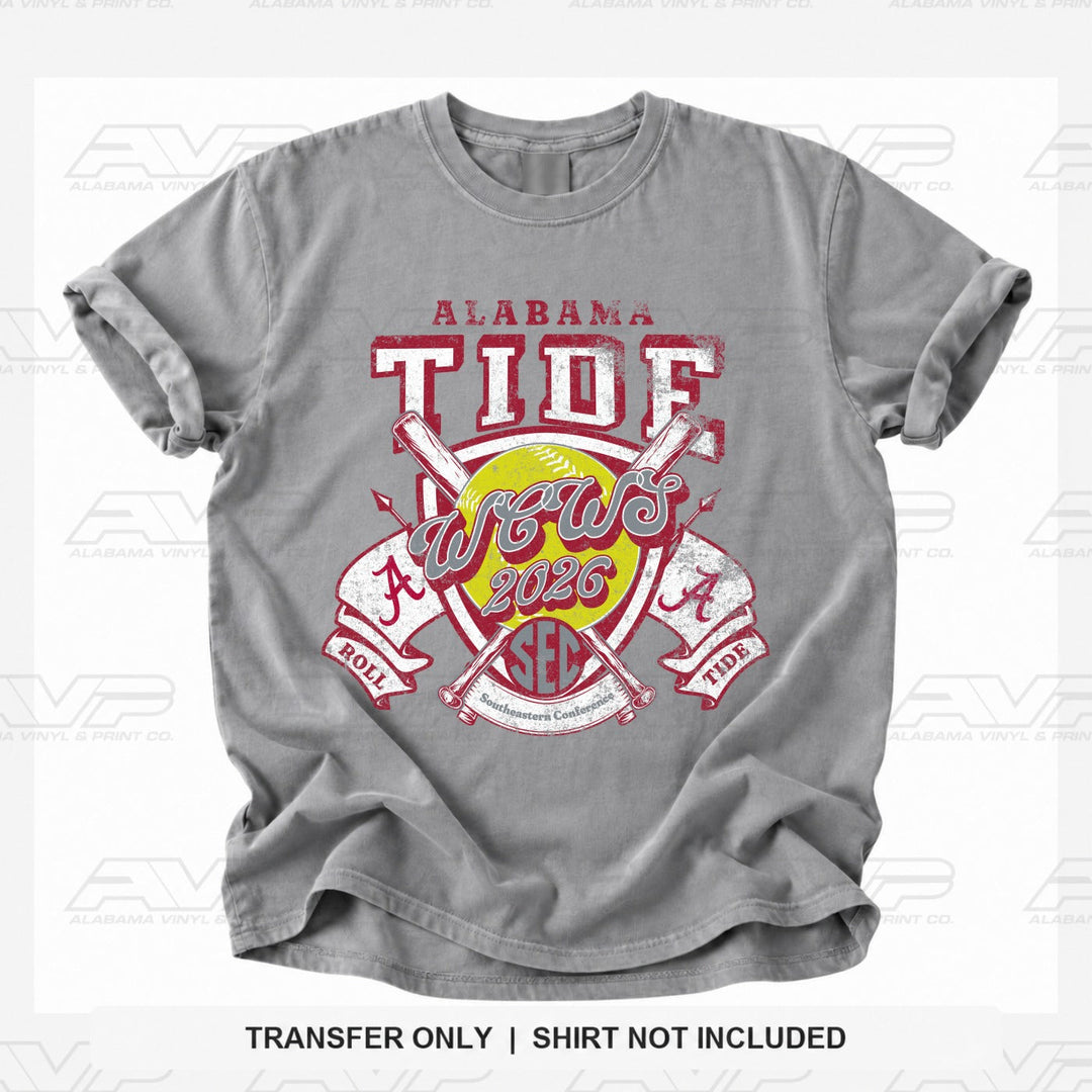 GG26 Alabama Tilde WCWS Softball Alabama Vinyl