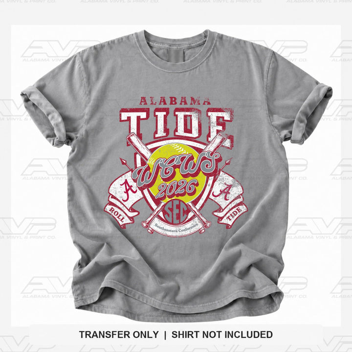GG26 Alabama Tilde WCWS Softball Alabama Vinyl
