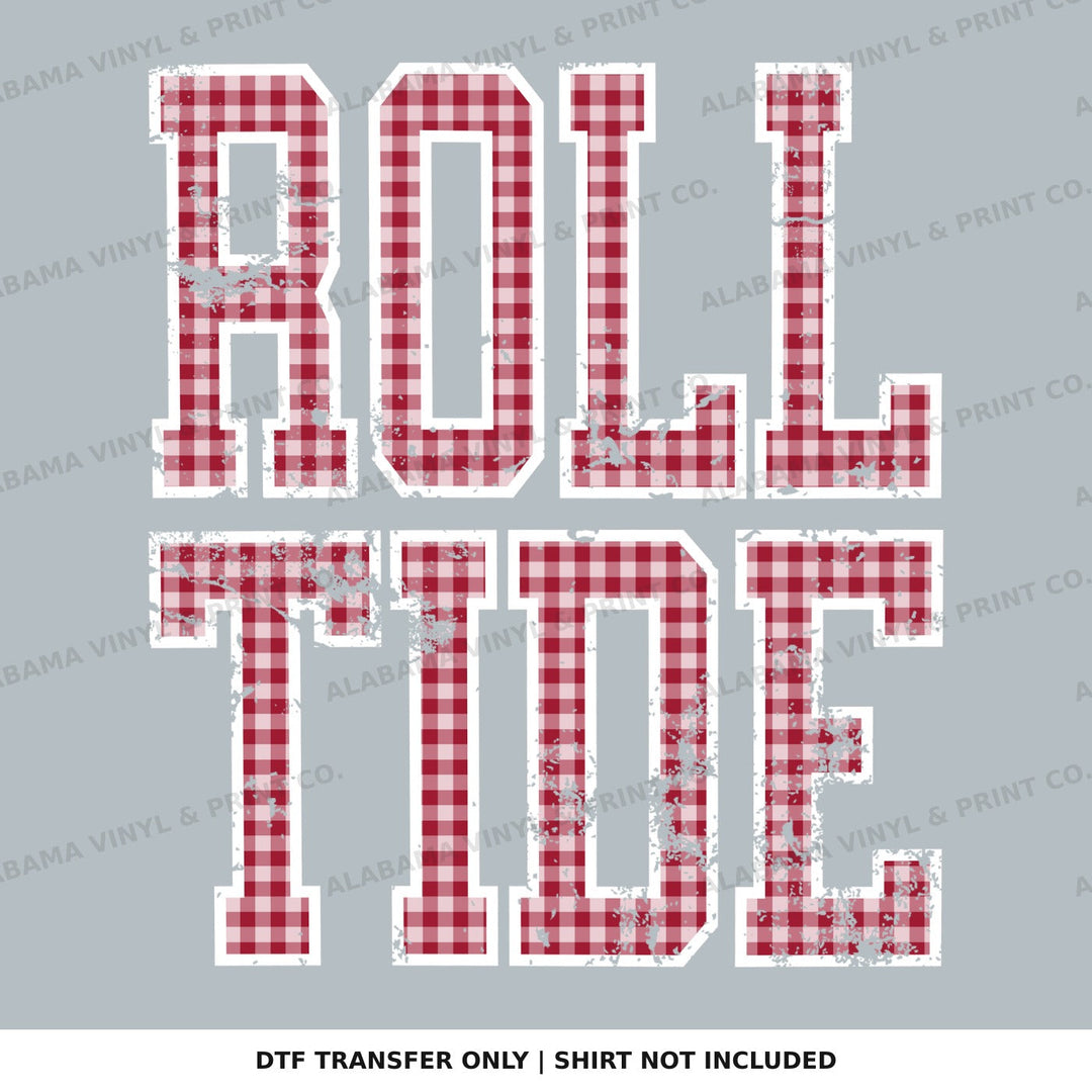 Alabama Roll Tide Gingham U Alabama Vinyl