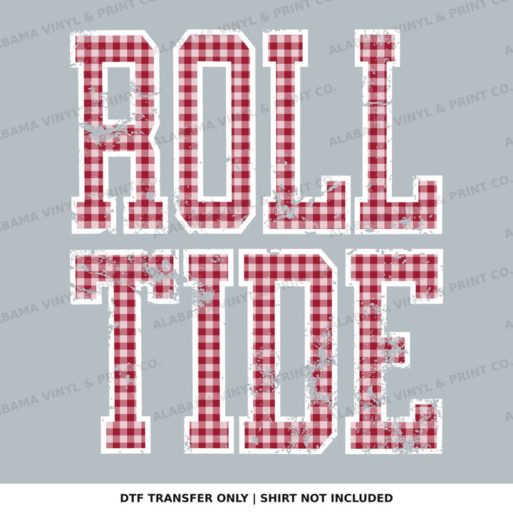 Alabama Roll Tide Gingham U Alabama Vinyl
