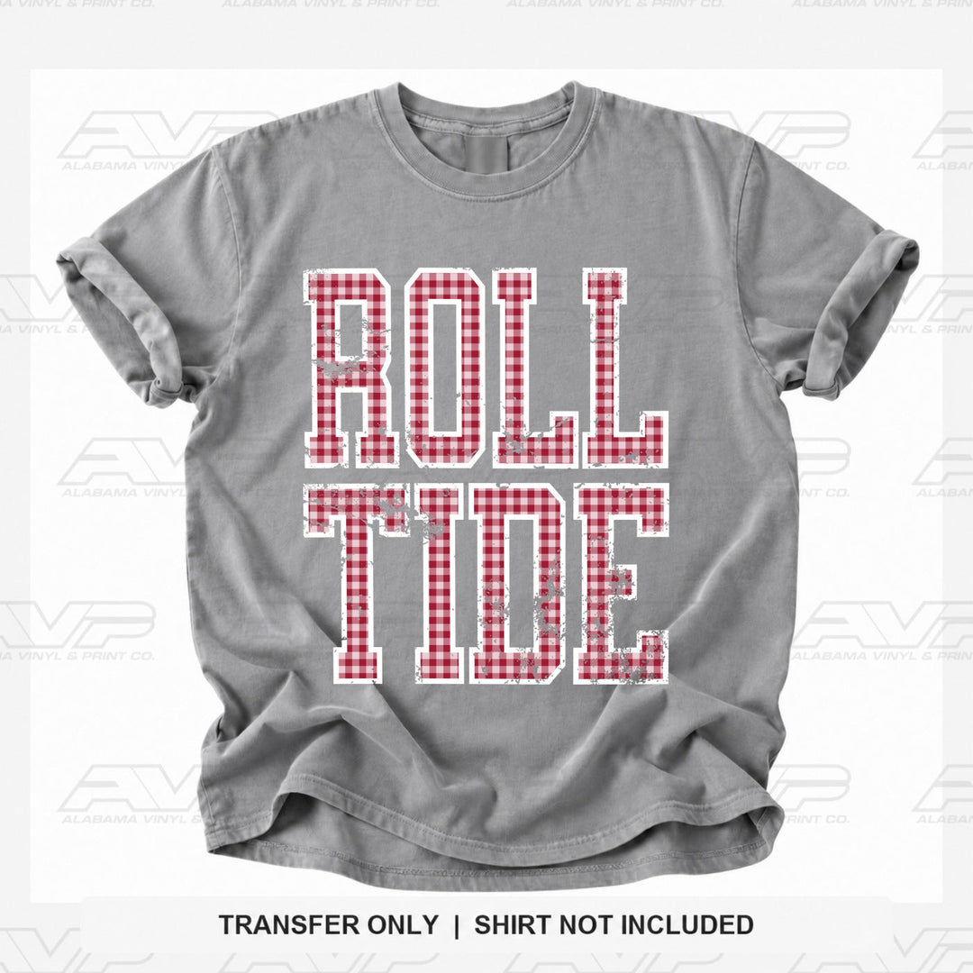 Alabama Roll Tide Gingham U Alabama Vinyl