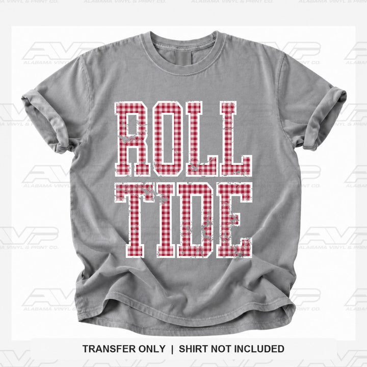 Alabama Roll Tide Gingham U Alabama Vinyl