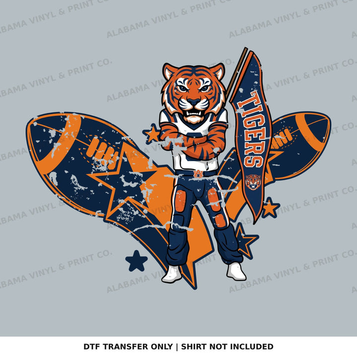 Auburn Tiger Mascot FB Alabama Vinyl