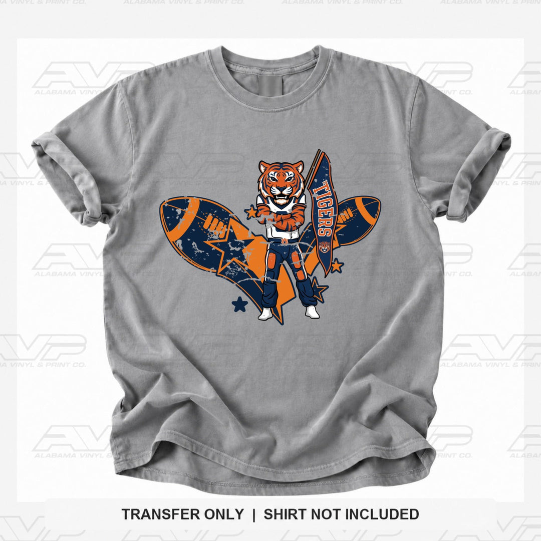 Auburn Tiger Mascot FB Alabama Vinyl