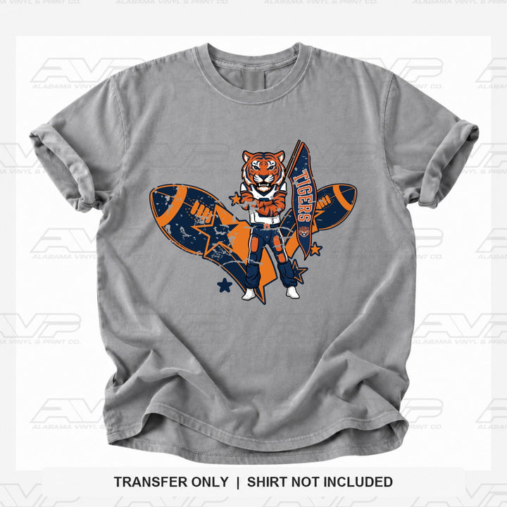 Auburn Tiger Mascot FB Alabama Vinyl