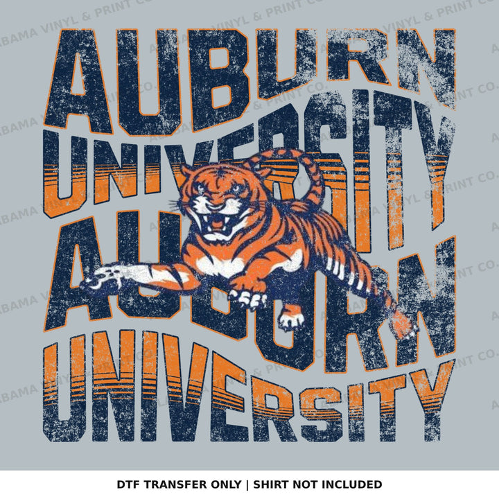 Auburn Wavey Alabama Vinyl