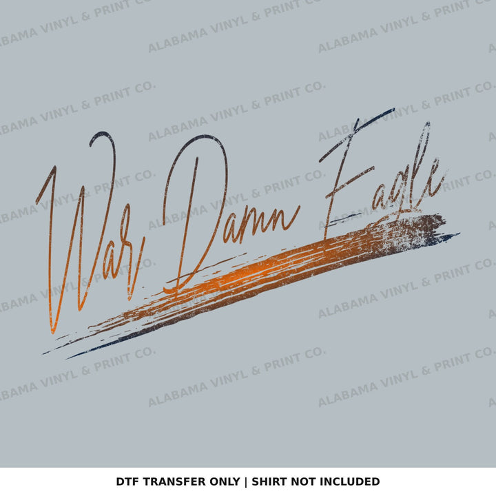 Auburn War Damn Eagle Alabama Vinyl
