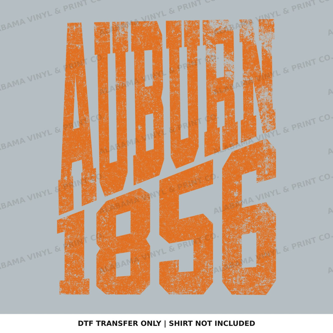 Auburn 1856 EST. STACKED Alabama Vinyl