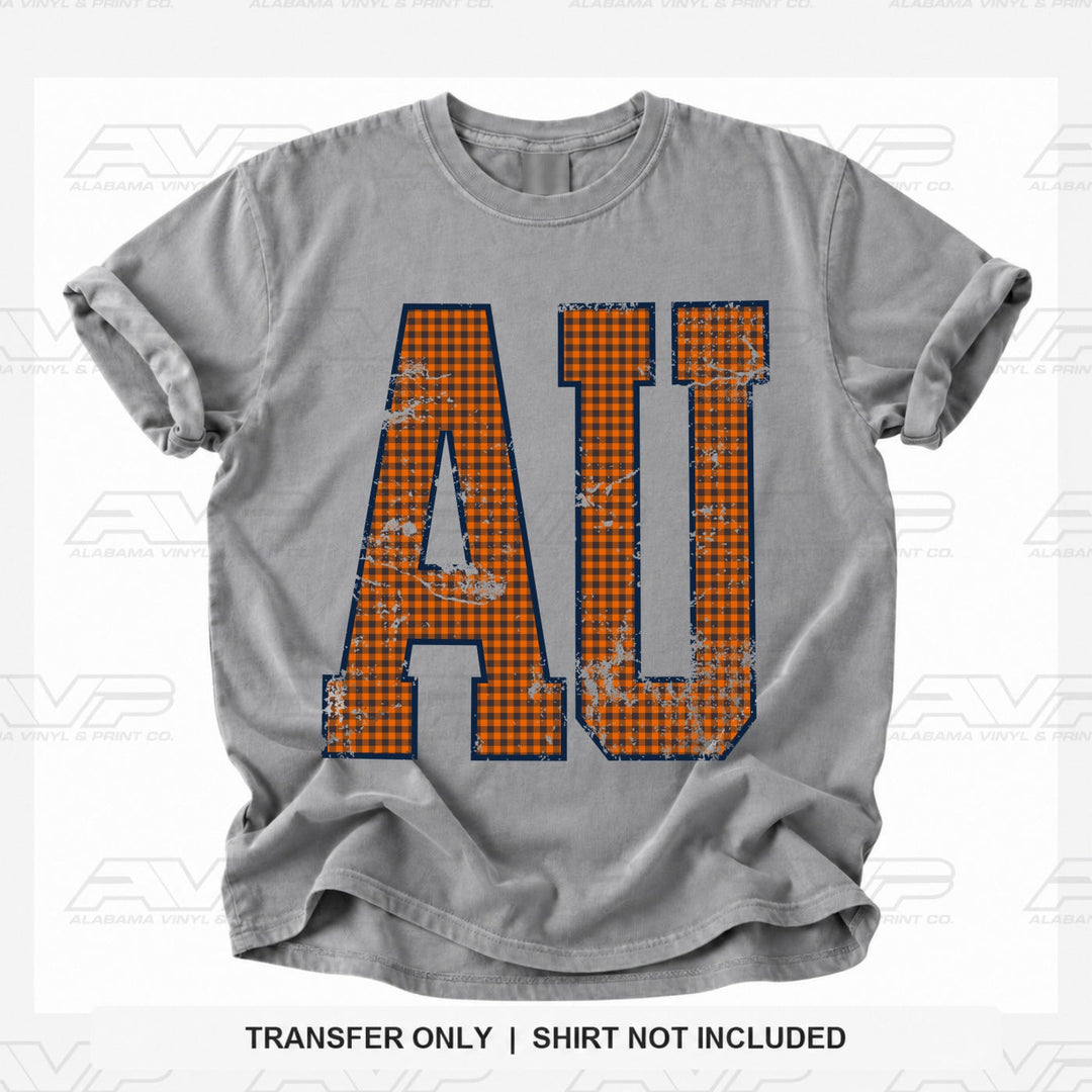 Auburn Gingham U Alabama Vinyl