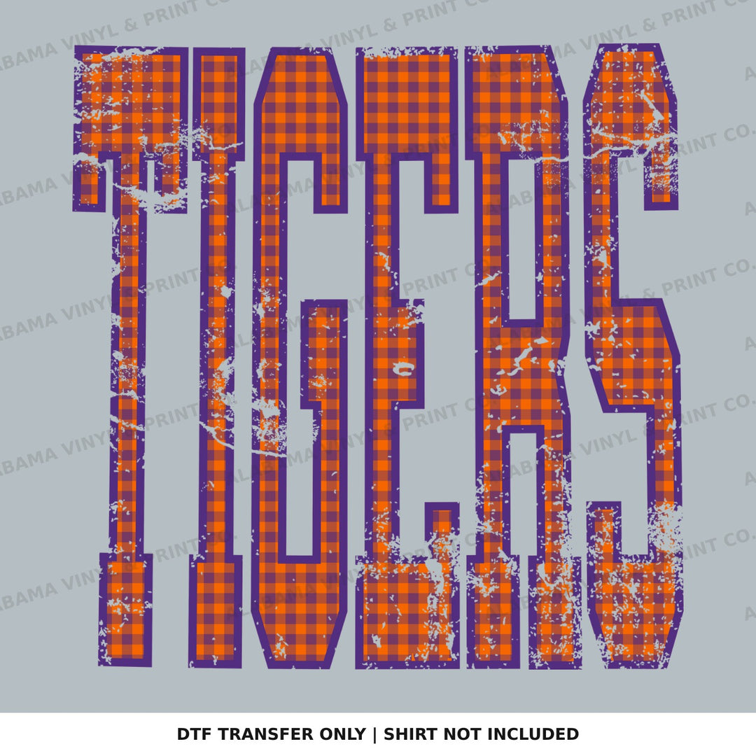 Auburn Tigers Gingham U Alabama Vinyl