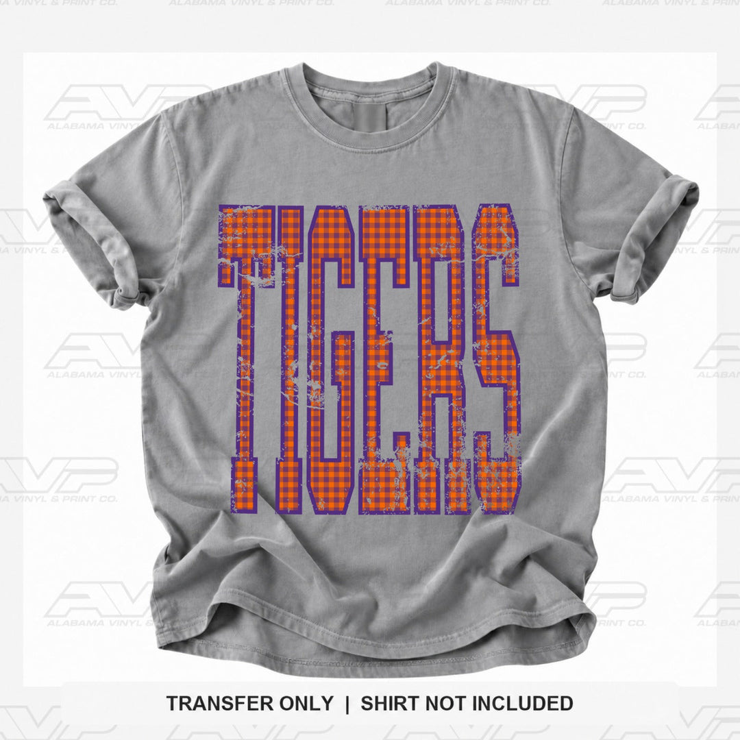 Auburn Tigers Gingham U Alabama Vinyl