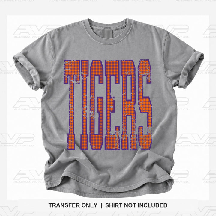 Auburn Tigers Gingham U Alabama Vinyl