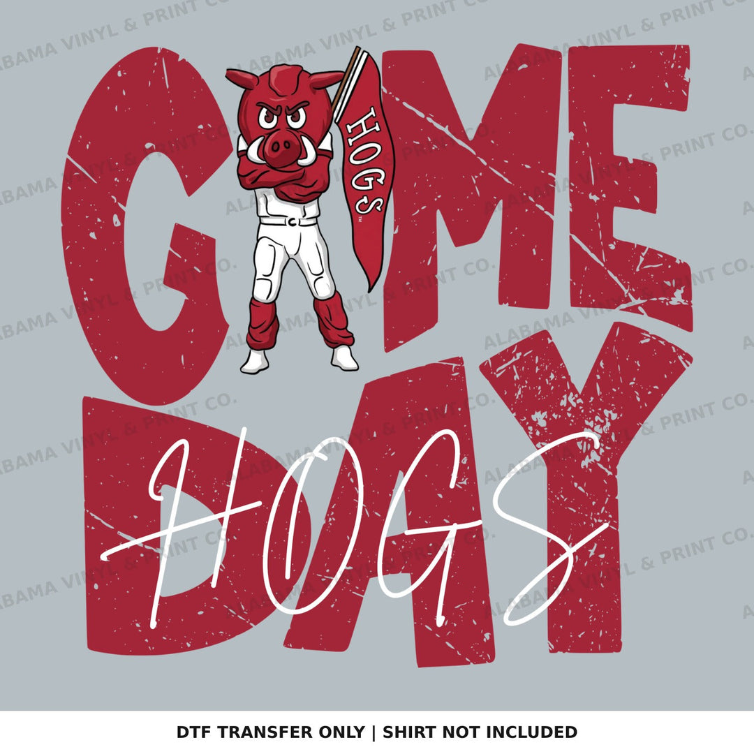 Arkansas AR Game Day Hogs Alabama Vinyl