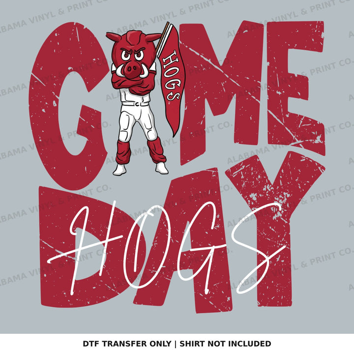 Arkansas AR Game Day Hogs Alabama Vinyl