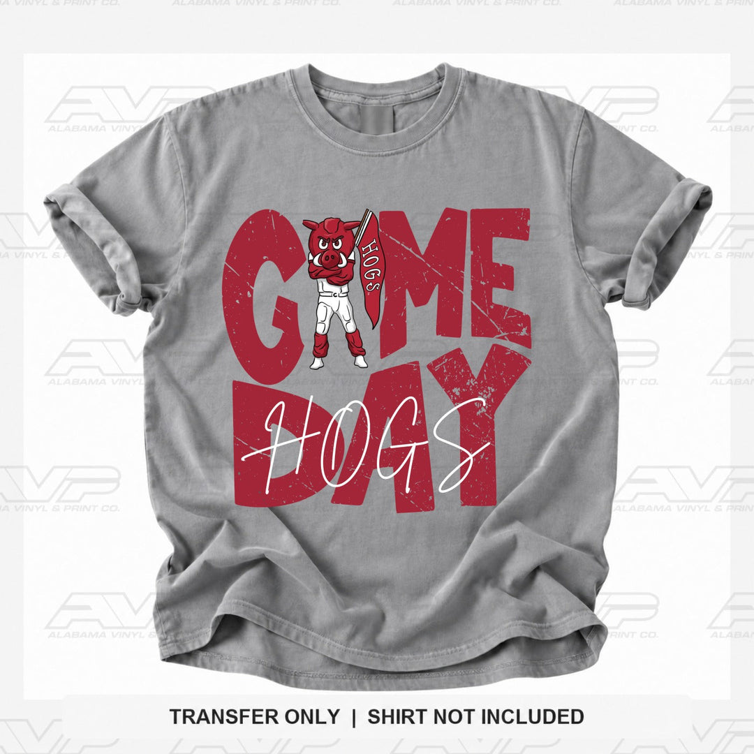 Arkansas AR Game Day Hogs Alabama Vinyl