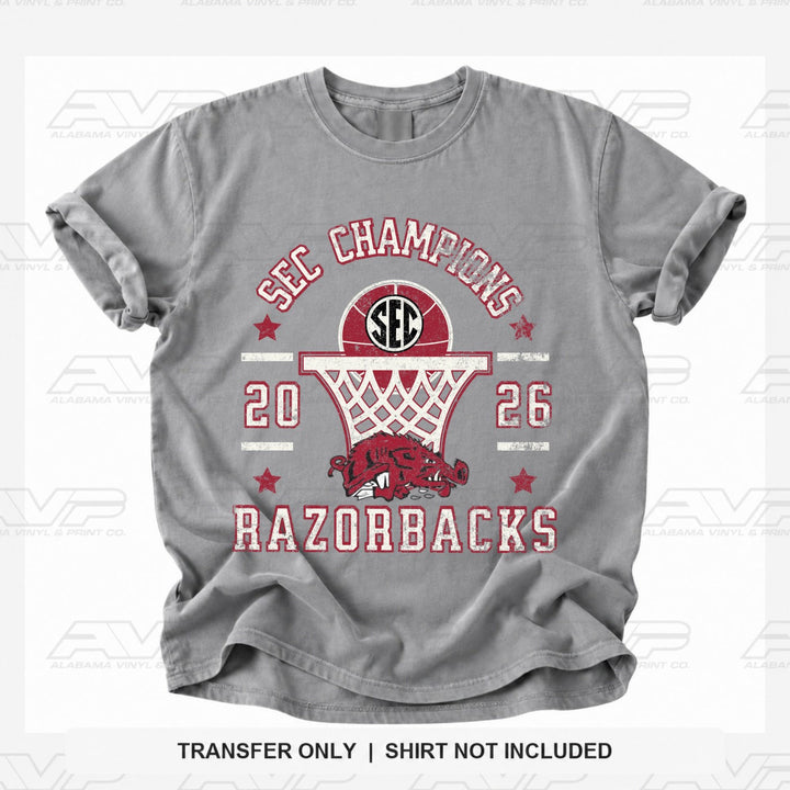 Arkansas 2026 SEC BB Champs 2 Alabama Vinyl