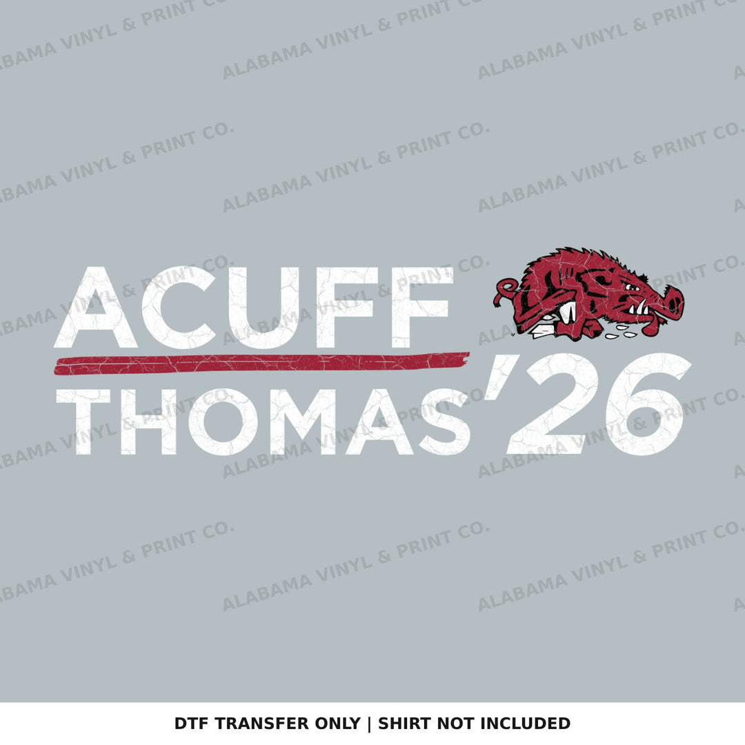 Arkansas Acuff Thomas 2026 Alabama Vinyl