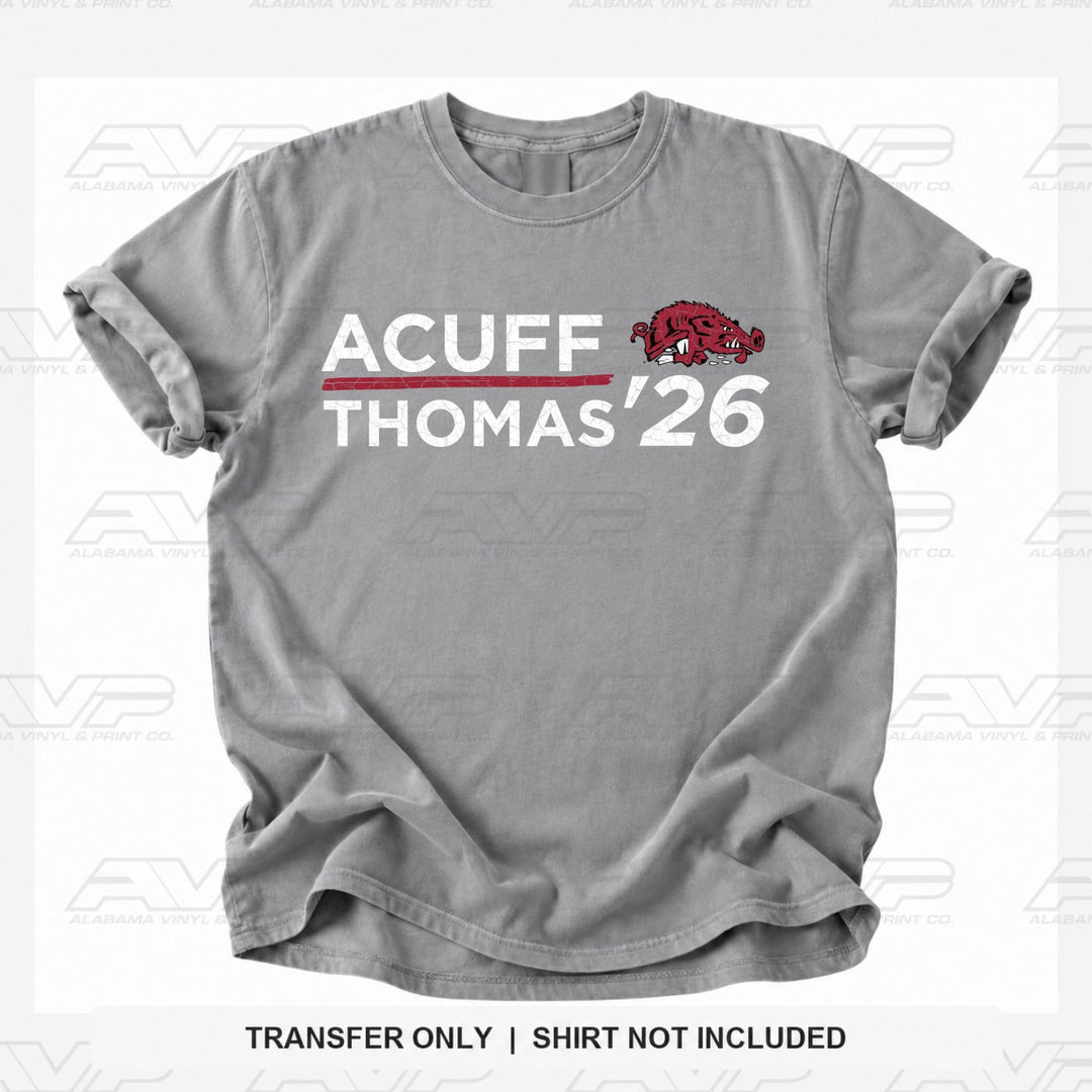 Arkansas Acuff Thomas 2026 Alabama Vinyl
