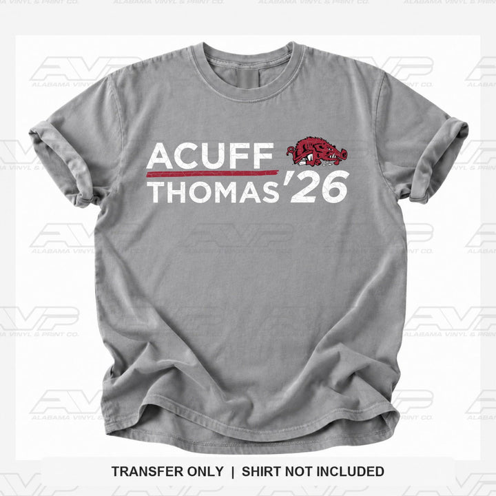 Arkansas Acuff Thomas 2026 Alabama Vinyl