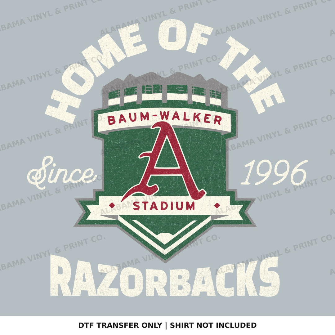 Arkansas Baum Walker Stadium Alabama Vinyl