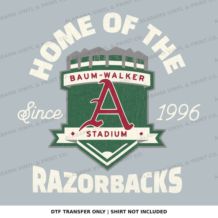 Arkansas Baum Walker Stadium Alabama Vinyl