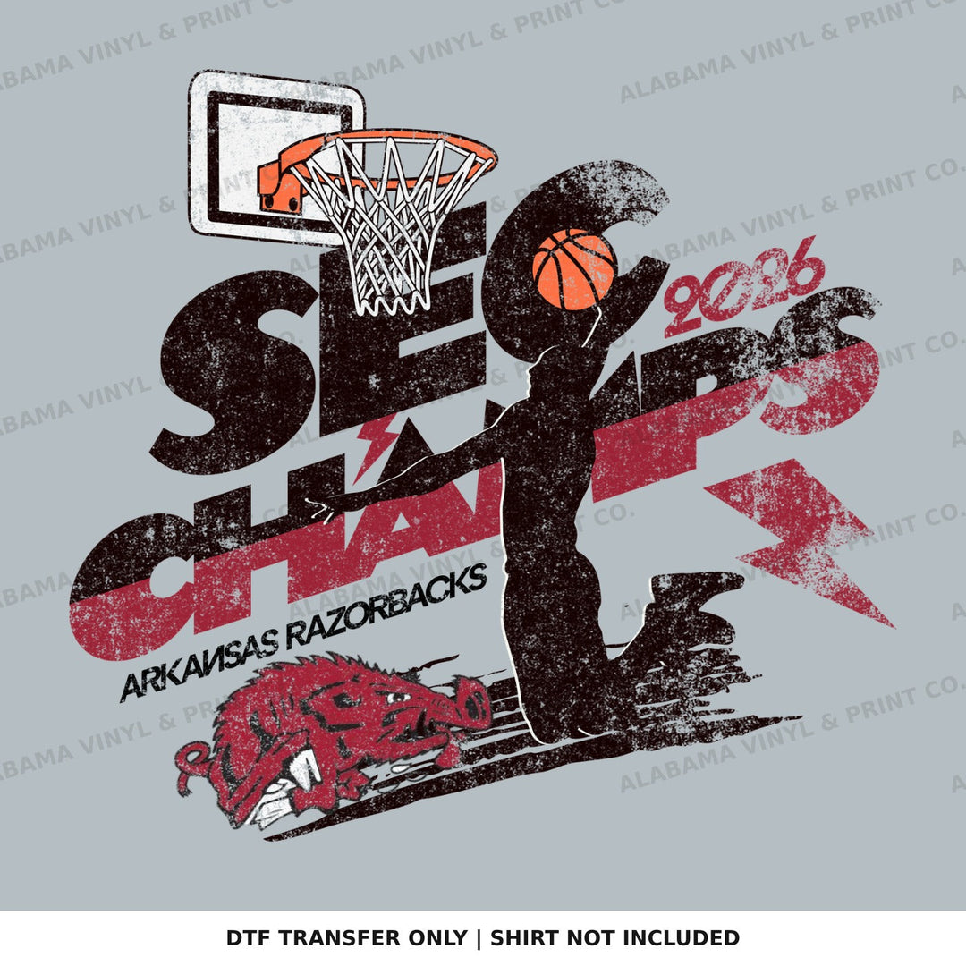 Arkansas BB SEC Champs Alabama Vinyl