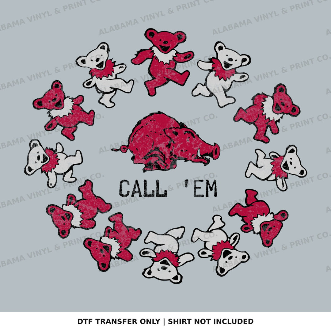 Arkansas Call 'Em bears Alabama Vinyl