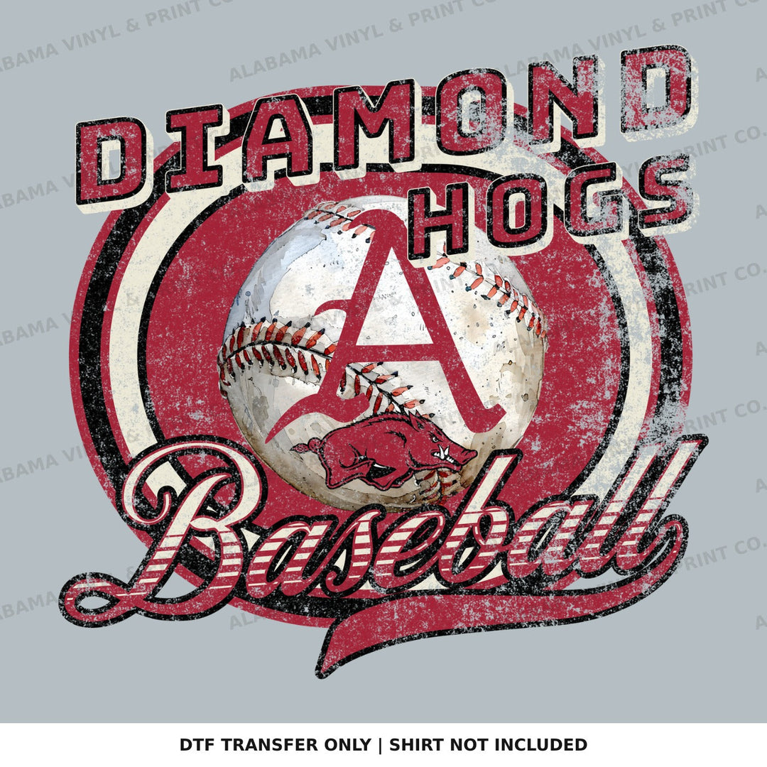 Arkansas Diamon Hogs Baseball Alabama Vinyl