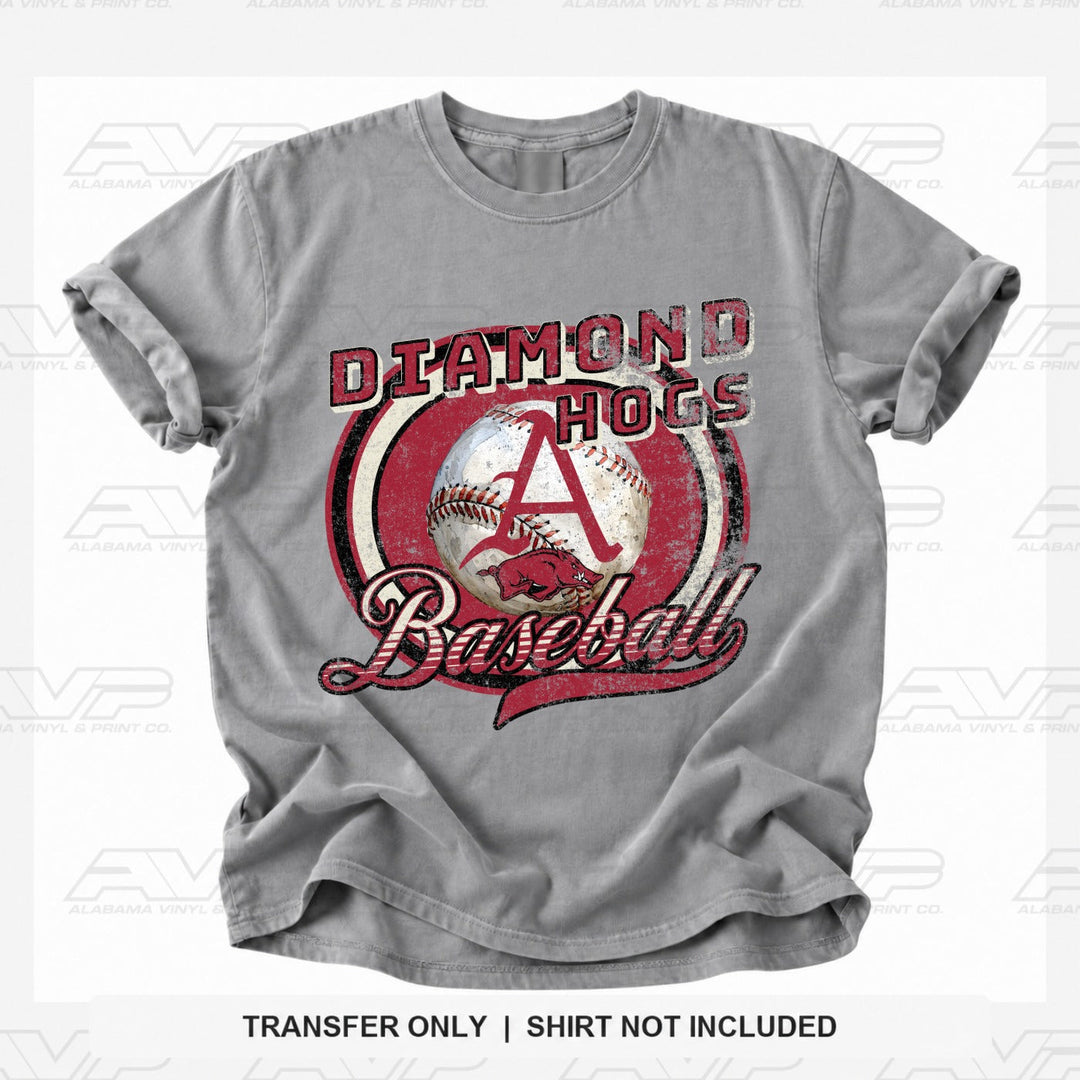 Arkansas Diamon Hogs Baseball Alabama Vinyl