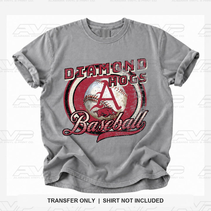 Arkansas Diamon Hogs Baseball Alabama Vinyl