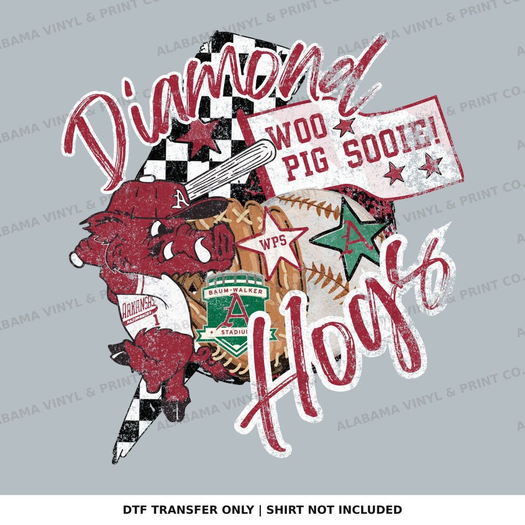 Arkansas Diamond Hogs Alabama Vinyl