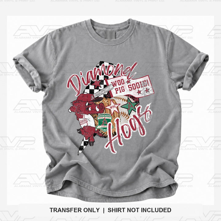 Arkansas Diamond Hogs Alabama Vinyl