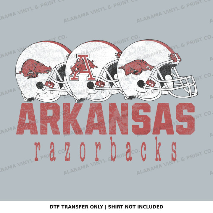 Arkansas Football Helmets Alabama Vinyl