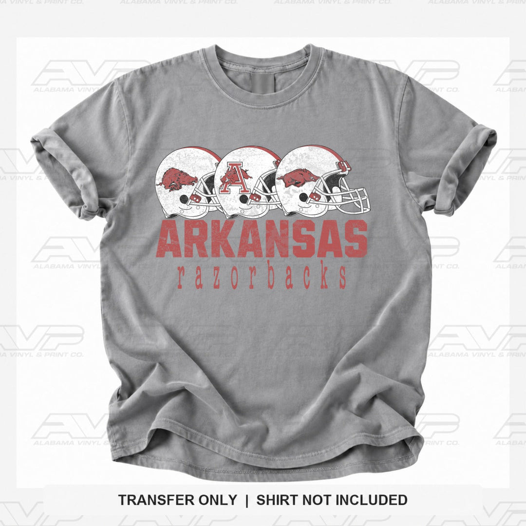 Arkansas Football Helmets Alabama Vinyl