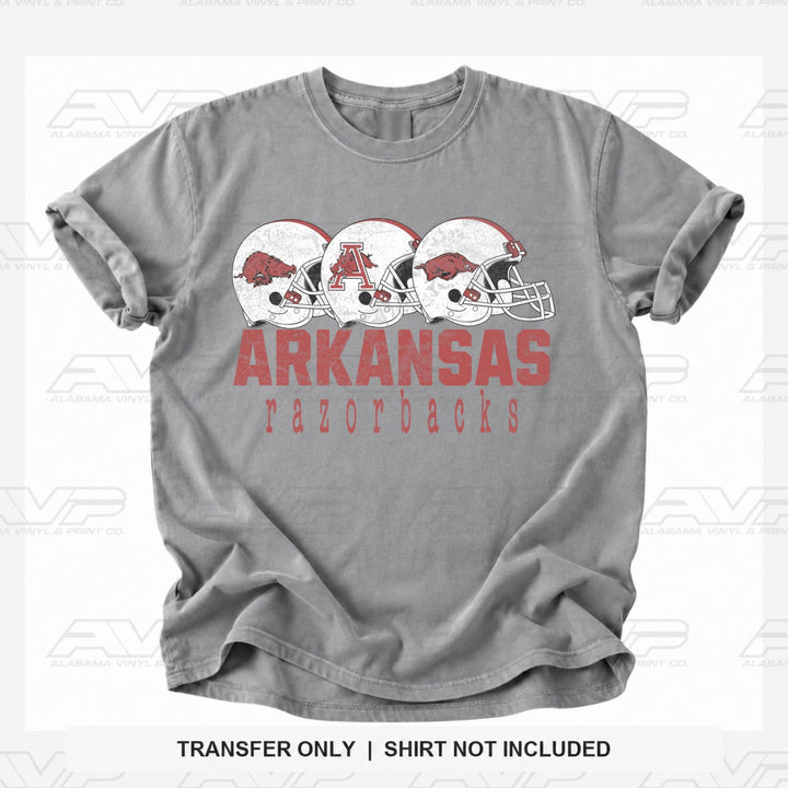 Arkansas Football Helmets Alabama Vinyl