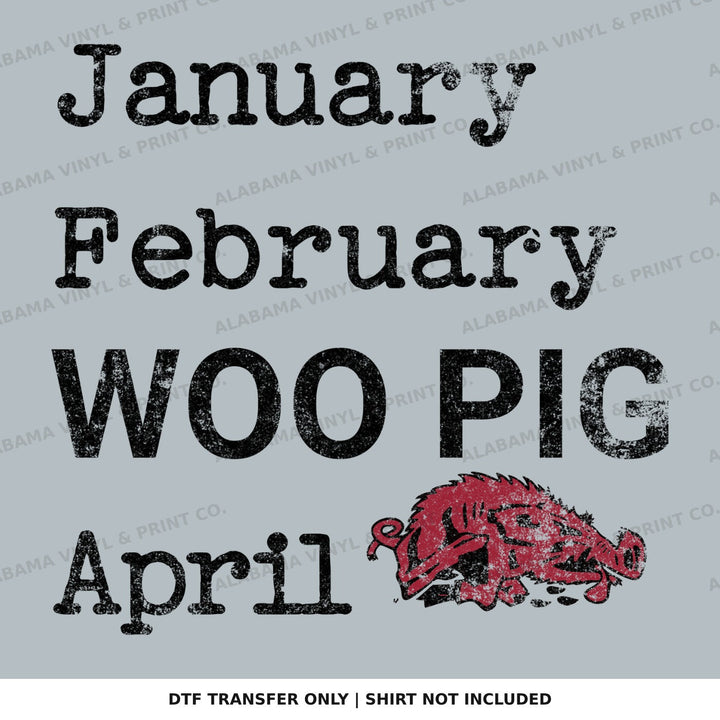 Arkansas Jan Feb Woo Pig Alabama Vinyl